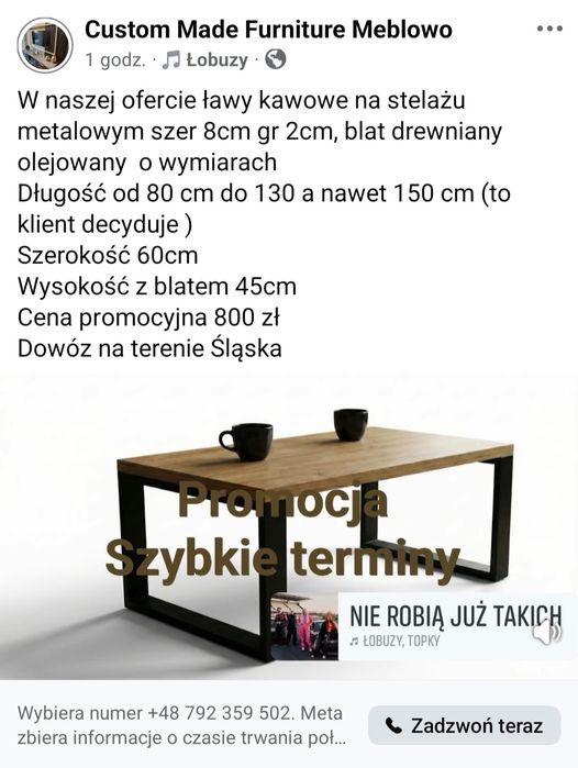 Ława / Stolik Kawowy