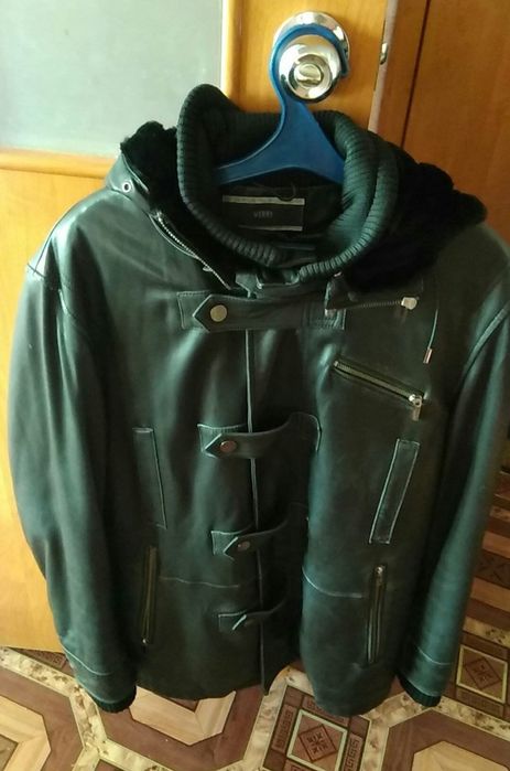Кожаная куртка с подстежкой мужская verri Италия 50р