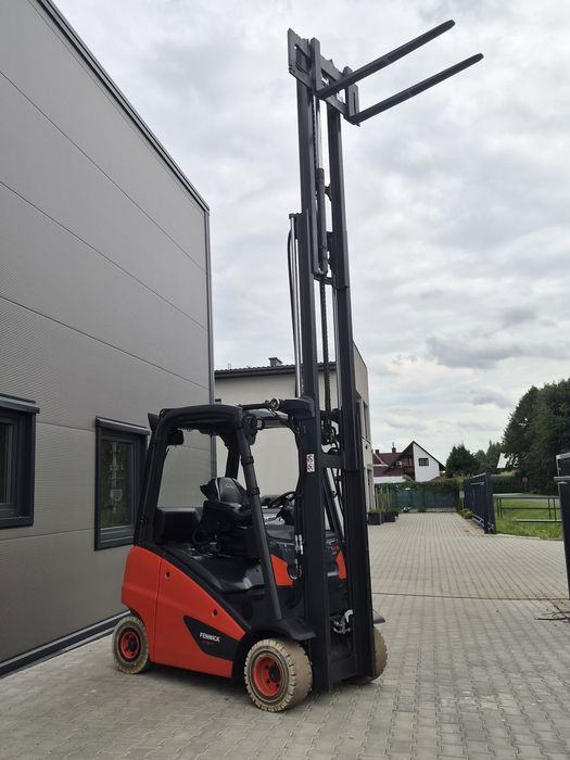 Wózek widłowy linde H18 EVO udźwig 1800 kg triplex WOLNY SKOK