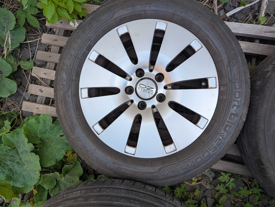 диски Mercedes R16 5x112 шини 205/60R16 літо Audi VW Skoda Seat