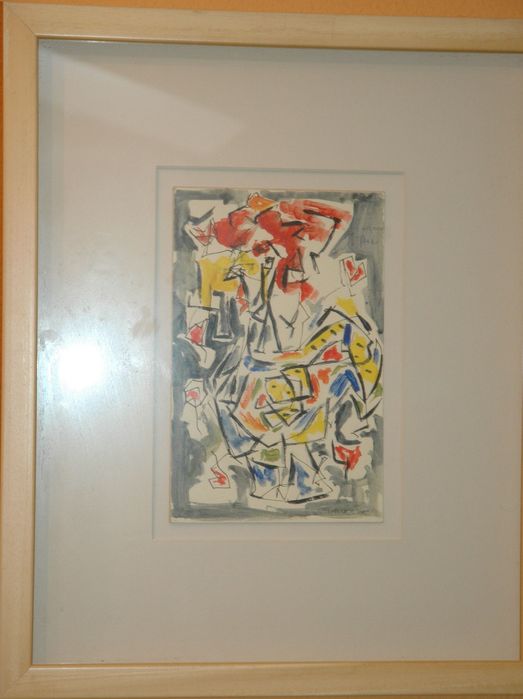 Quadros originais e únicos em moldura da série galos de pintor minhoto