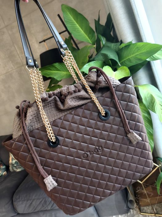 Nowa torebka obag Urban midi matelasse czekolada