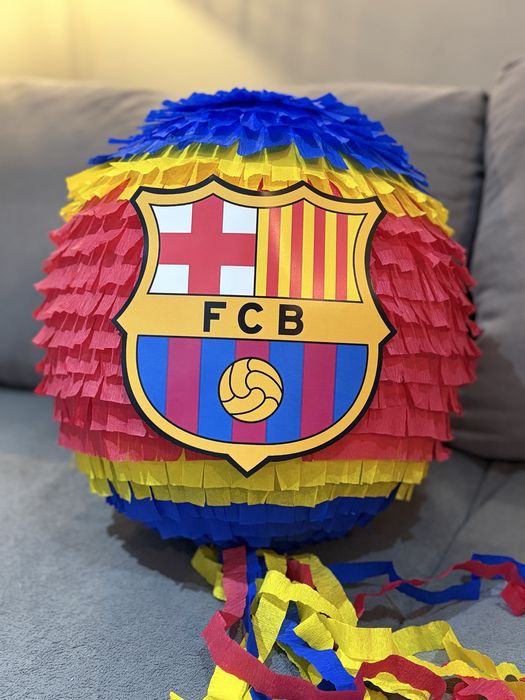 Piniata fc barcelona barca urodzinowa piłkarska xxl animacje piłka nożna urodziny fcb
