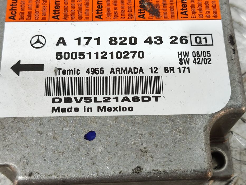 Modulo Centralina Airbags Mercedes Benz SLK R171 A1718204326