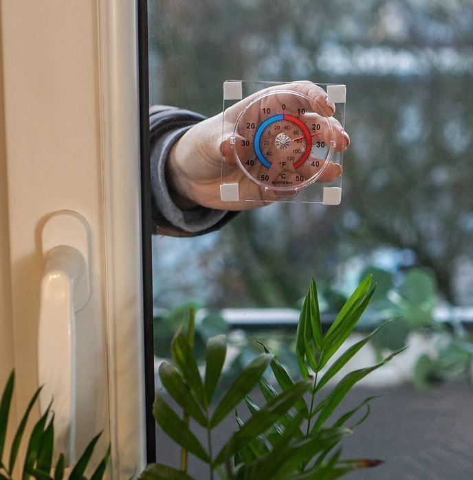 Termometr Zewnętrzny Zaokienny Przyklejany