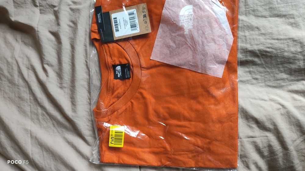 The North Face Agate pomarańczowy t-shirt rozm XL