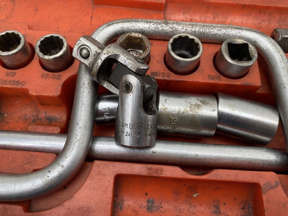 Jogo chaves de caixa com alongadores Usag