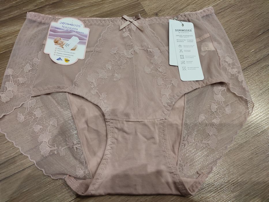 Majtki damskie rozmiar L brudny róż nowe z metką