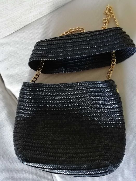 Black straw bag64284050158977123