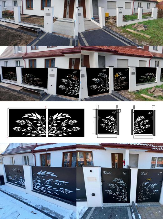 Ogrodzenie CNC projektowanie DXF-programowanie LASER ,PLAZMA ,WATERJET