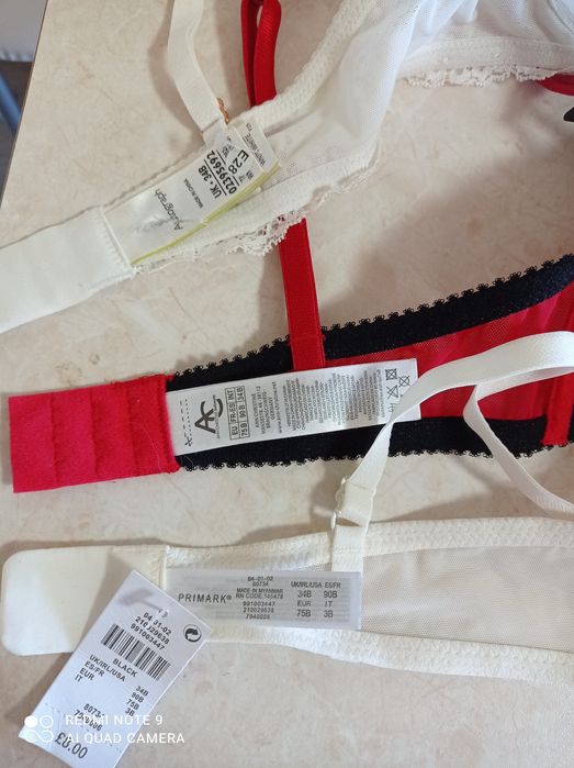 Nowy stanik biustonosz 75 B zestaw 3 sztuki