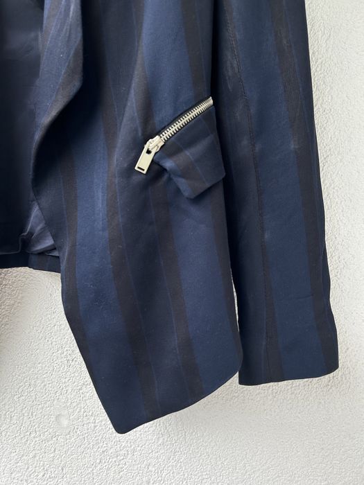 Zara elegancka marynarka w paski zamki XS