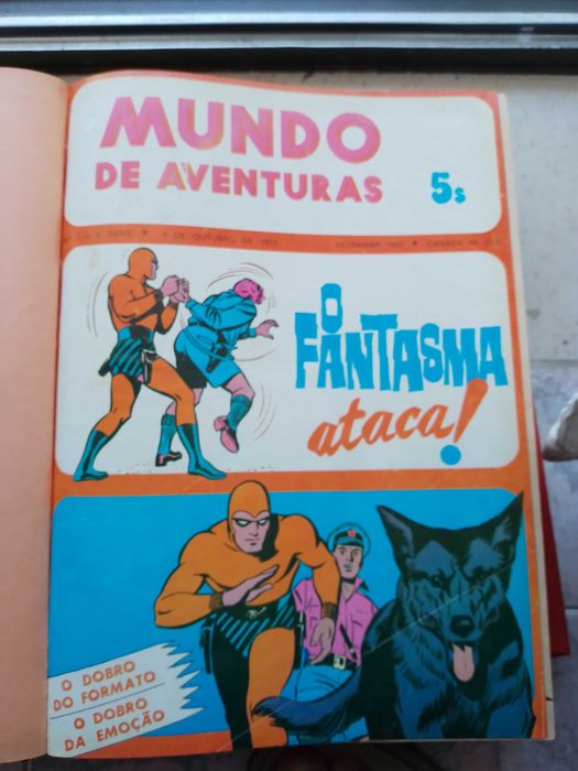 Revista mundo de aventuras, e jornal da BD encadernadas.