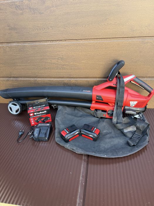 Odkurzacz dmuchawa aku 2x4ah einhell