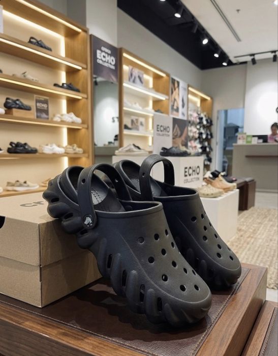 Crocs Echo Clog tripple black кроксы мужские черные