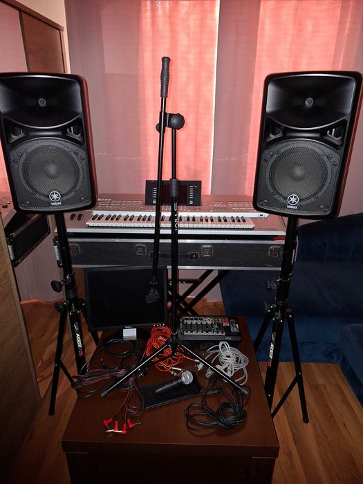 Yamaha Tyros 2 Stagepas 400i Shure SM58 kompletny zestaw