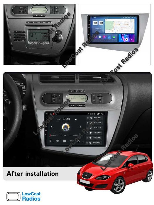 Auto Rádio 2DIN 9" SEAT LEON E SEAT ALTEA • Android 15 | CARPLAY • ANDROID AUTO