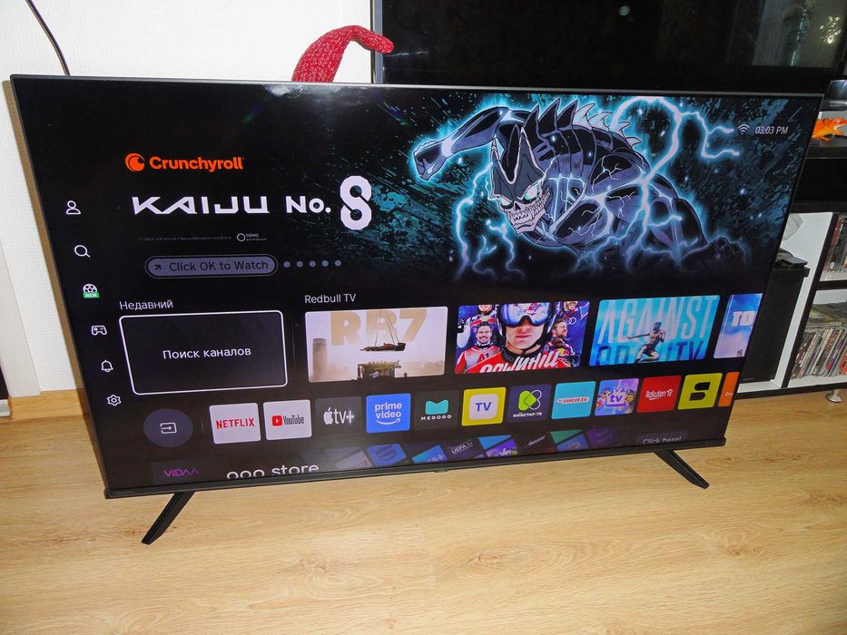 Безрамочный 4К смарт Hisense 43"
