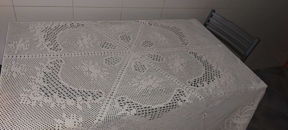 Toalha Redonda em Crochet