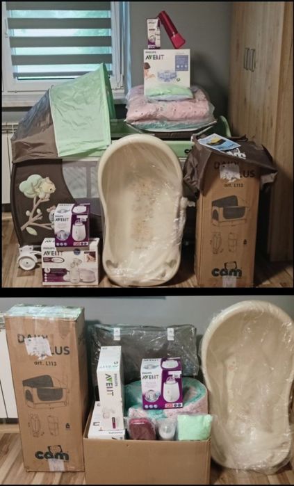 Łóżeczko i różne rzeczy dla noworodka/dziecka.Odbiór osobisty.Używane