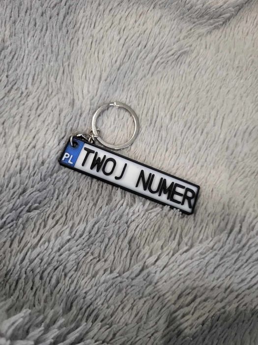 Brelok do kluczy Twój nr telefonu lub rejestracja samochodu