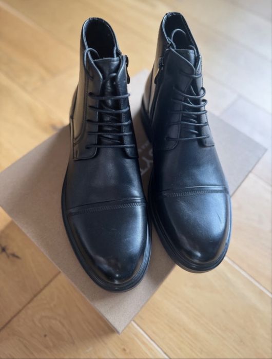 Eleganckie skórzane buty botki trzewiki męskie r. 41 Bytom Nowe