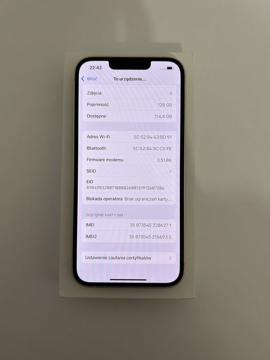 iPhone 14 128GB White