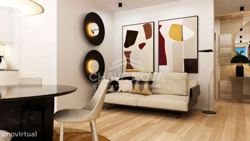 Apartamento T1 Novo com Varanda e Garagem