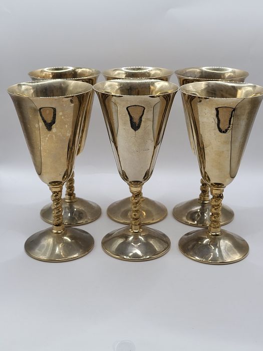 Pozlacane kielichy, 6 szt. Hiszpania