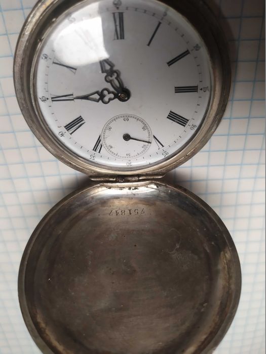Часы карманные серебряные