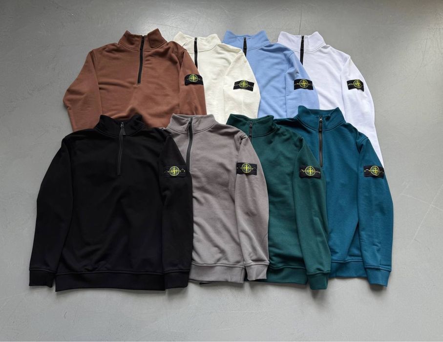 Зіп світшот STONE ISLAND 1/3/зип свитшот стон айденд/кофта stone айденд/свитшот стоник
