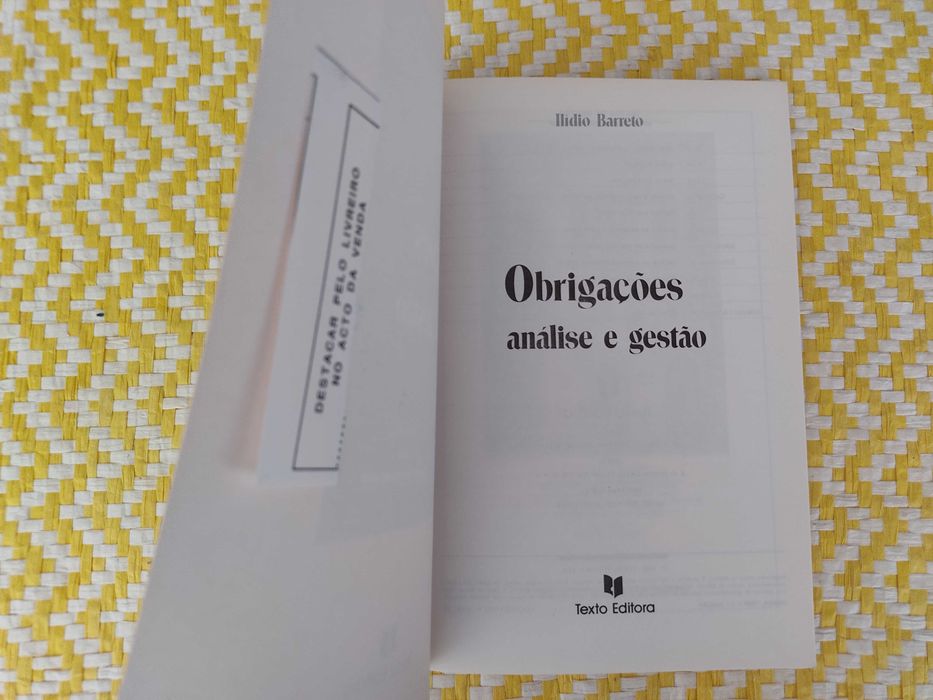 Obrigações análise e gestão 
Ilídio Barreto