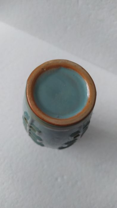 Wazon ceramiczny granat zielony pastelowy