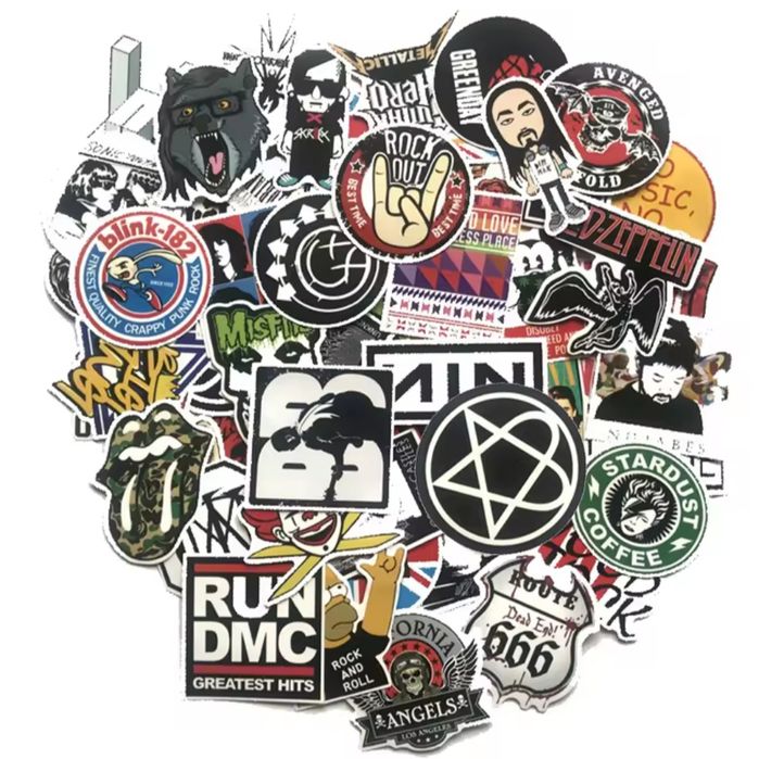 Стикеры наклейки рок ретро байки мотоциклы мопеды