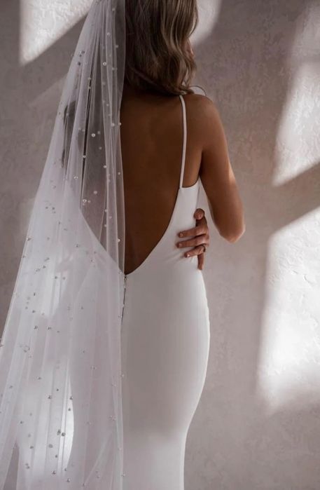 Фата з перлинами