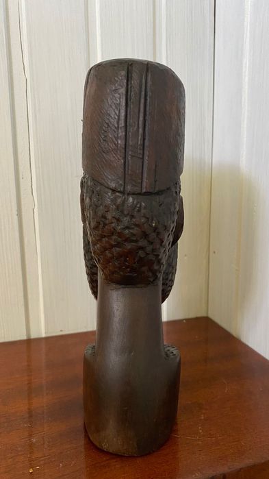 Arte africana busto em madeira