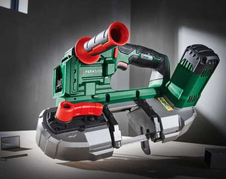 Akumulatorowa piła taśmowa 20V PARKSIDE + bateria 4Ah + ładowarka 4,5A