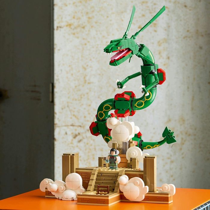 KLOCKI Pokemon Rayquaza figurka latająca 1083 elementy