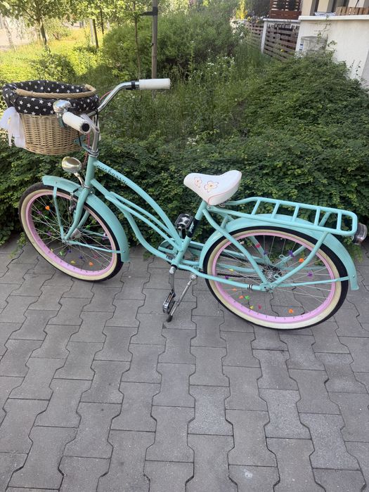 Rower Embassy Cruiser Junior 24’ dla dziewczynki piękny,  jak nowy!