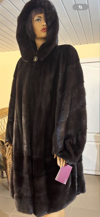 Рр 54-56 Норковая шуба Alberto Leonardi. Плюшечка Канадка. Италия