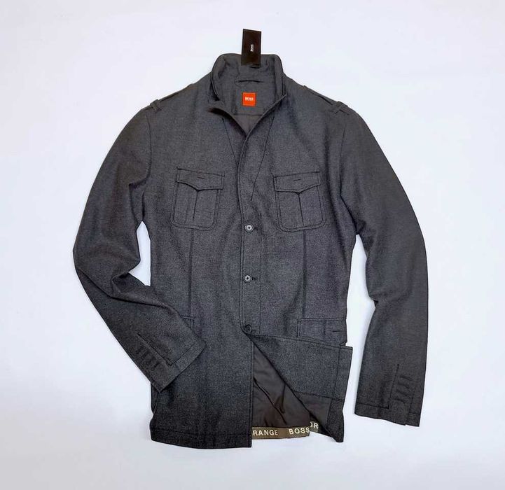 Пиджак тренч пальто Hugo Boss Orange L  шерсть