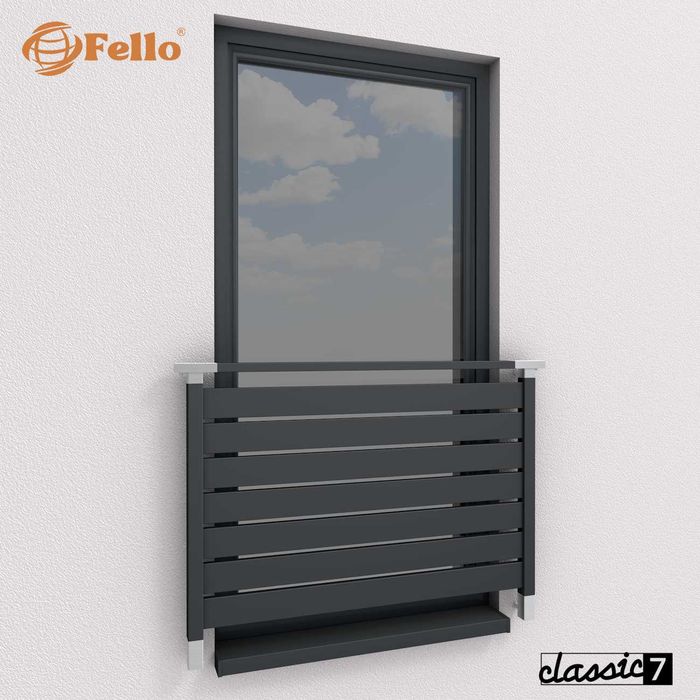 Balustrada francuska balkon barierka RAL okienna poręcz WYSYŁKA