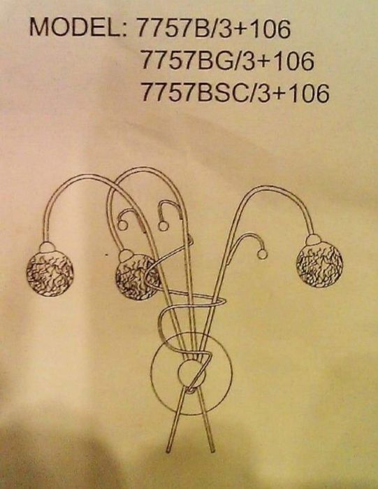 Okazja!!! Kinkiet złoty + szklane kule wyprzedaż!!!