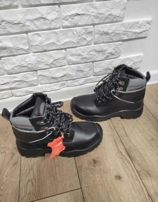 Wearmaster waterproof шкіряні захисні робочі жіночі черевики 38 р ботинки рабочие женские черные кожаные защитные