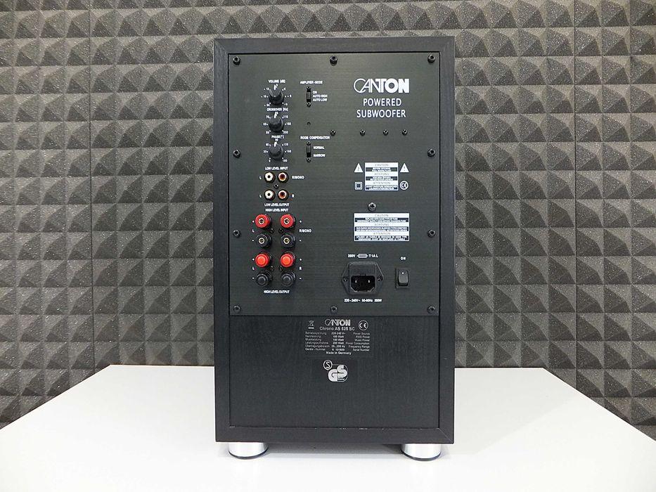 Elegancki subwoofer akrywny Canton Chrono AS 525 SC / 25Hz / Made in Germany