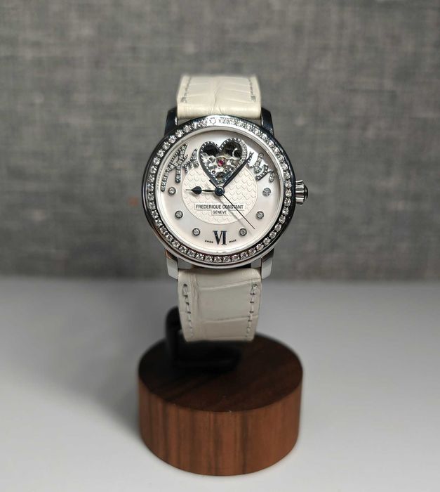Жіночий годинник Frederique Constant Automatic Open Heart Diamonds Swi