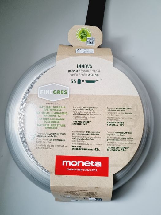 Nowa, profesjonalna patelnia ceramiczna Moneta innova 26 cm