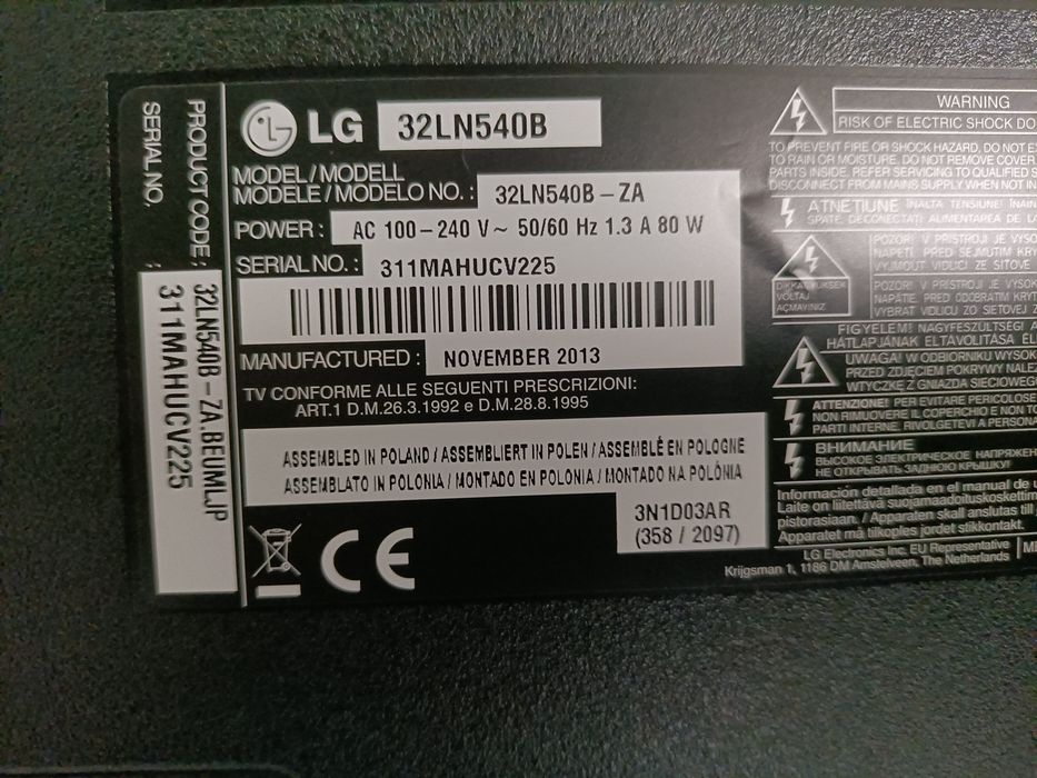 Televisão da marca LG semi nova