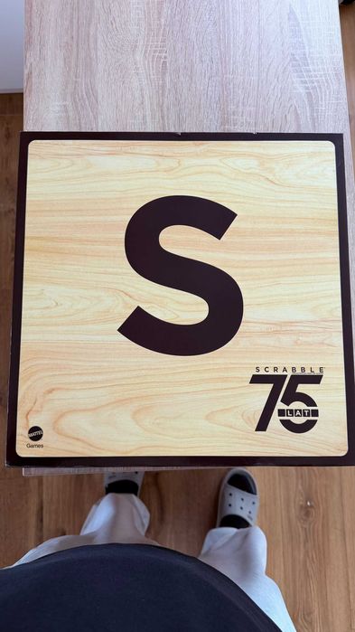 Nowe SCRABBLE DELUXE UNIKAT Drewniane POLSKA WERSJA Edycja na Jubileusz 75 lat