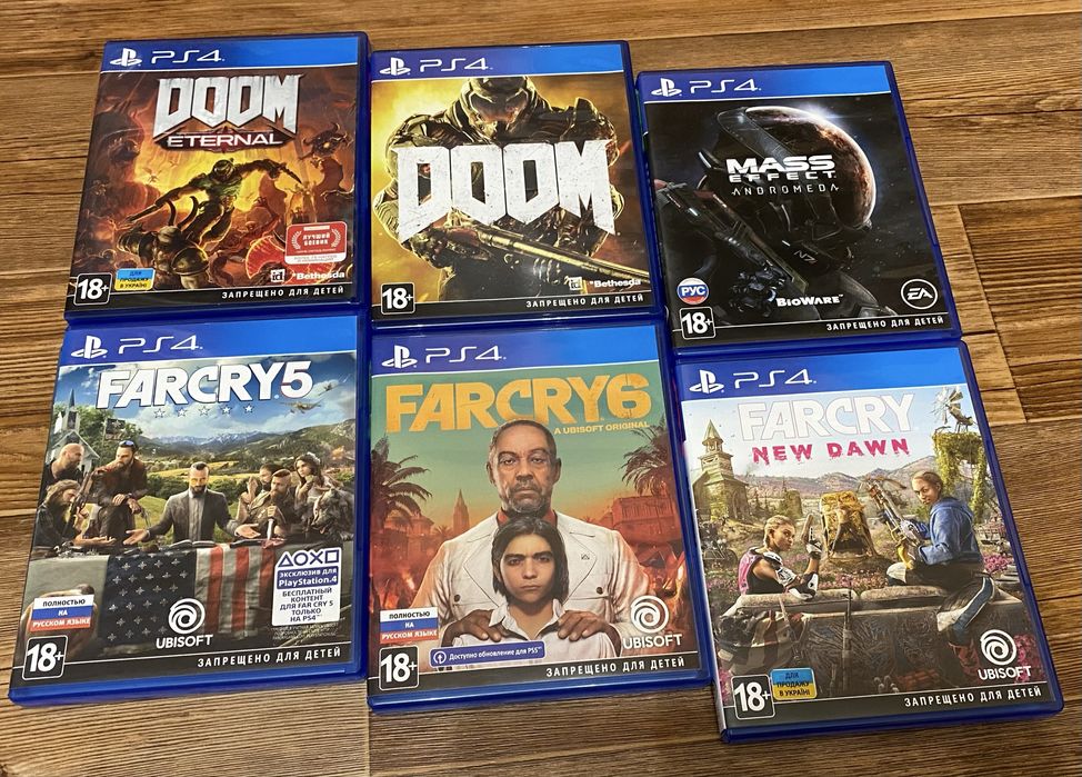 Sony PS4/PS5: Знание Сила, FarCry, Doom, Жизнь После, Resident Evil